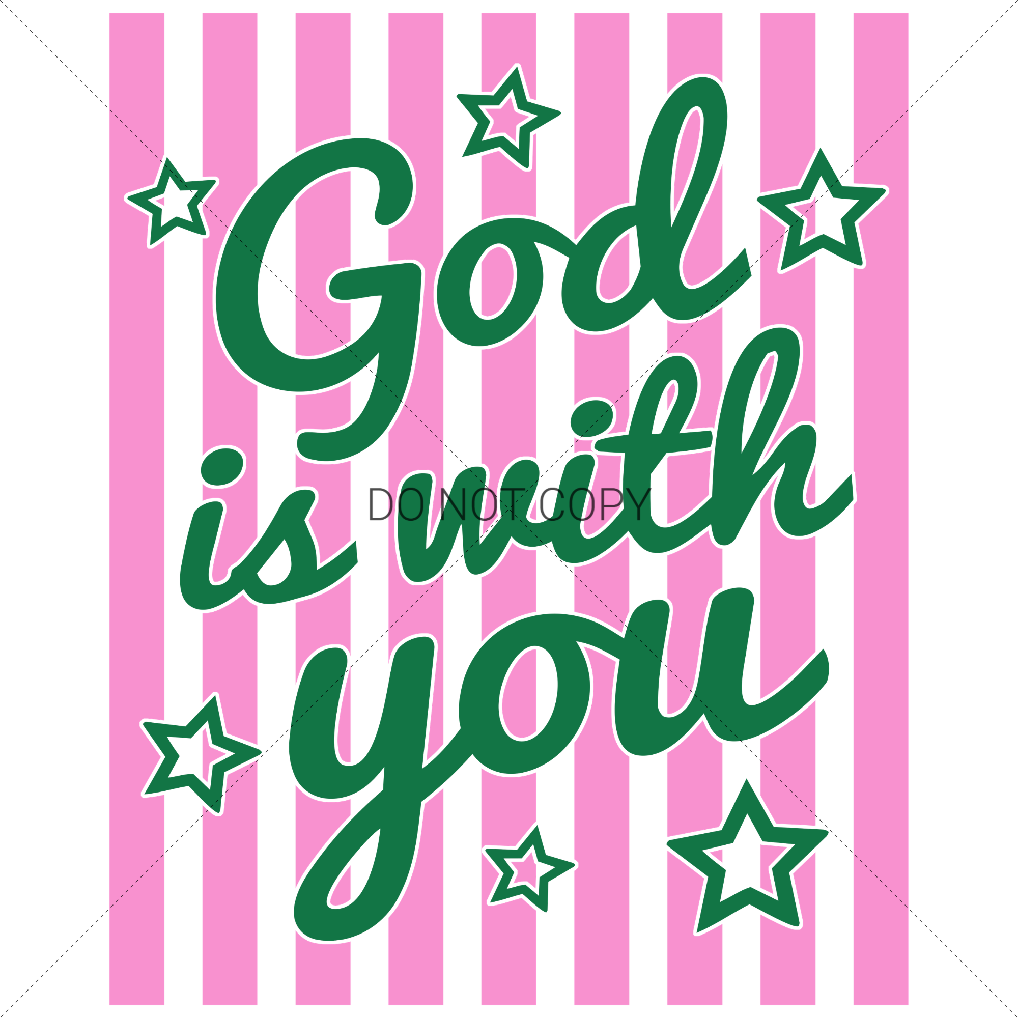 God is with you: STARS & STRIPES