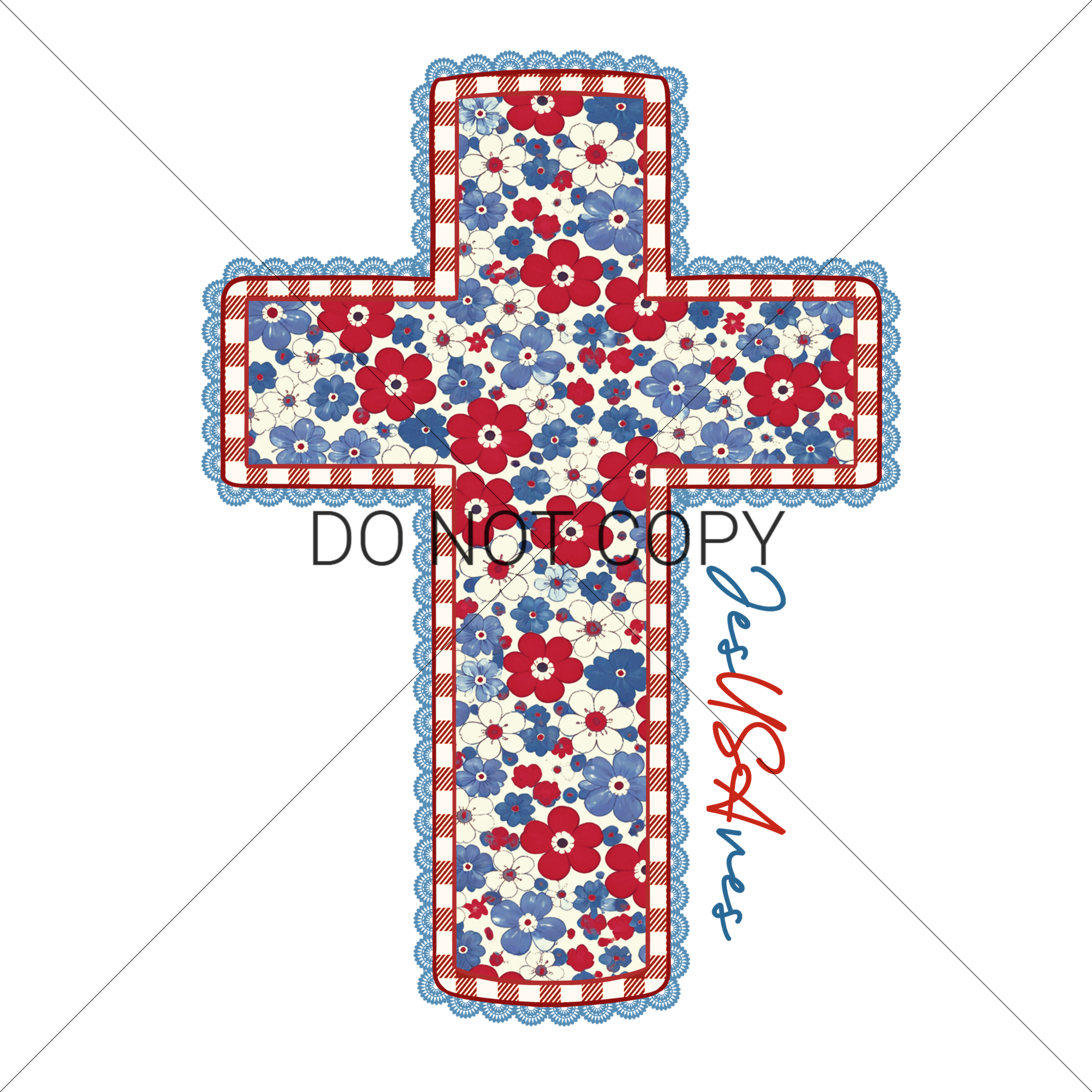 JesUSAves: FLORAL CROSS