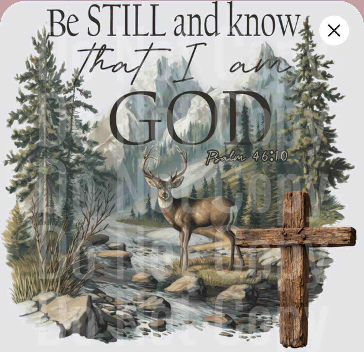 Be Still And Know That I Am God