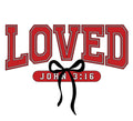 LOVED John 3:16- Red Font