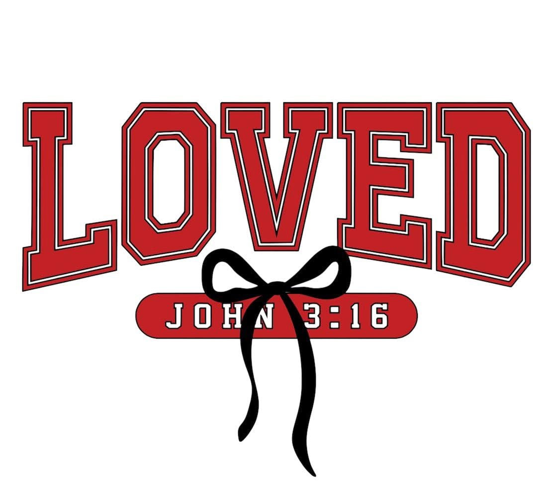 LOVED John 3:16- Red Font
