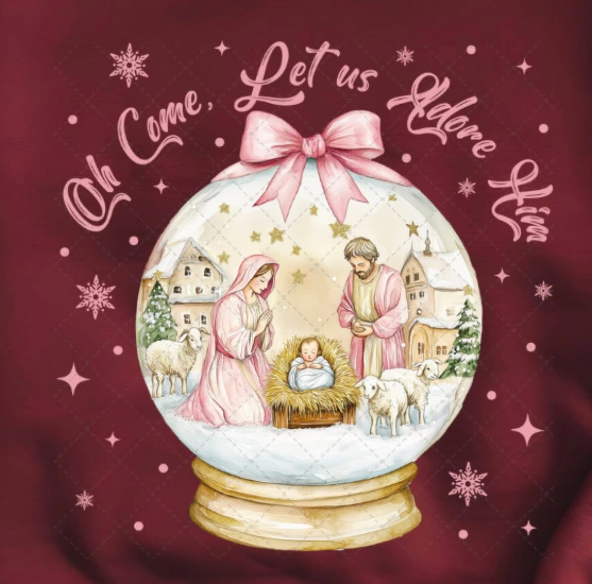 O Come Let Us Adore Him: Snowglobe