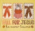 Fall For Jesus He Never Leaves