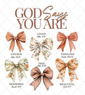 God Says You Are: Fall Bows