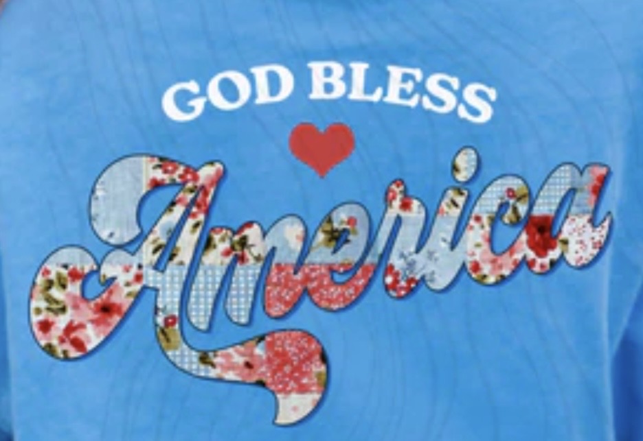GOD BLESS America: FAUX PATCHWORK
