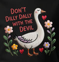 DONT DILLY DALLY WITH THE DEVIL: FAUX EMBROIDERY