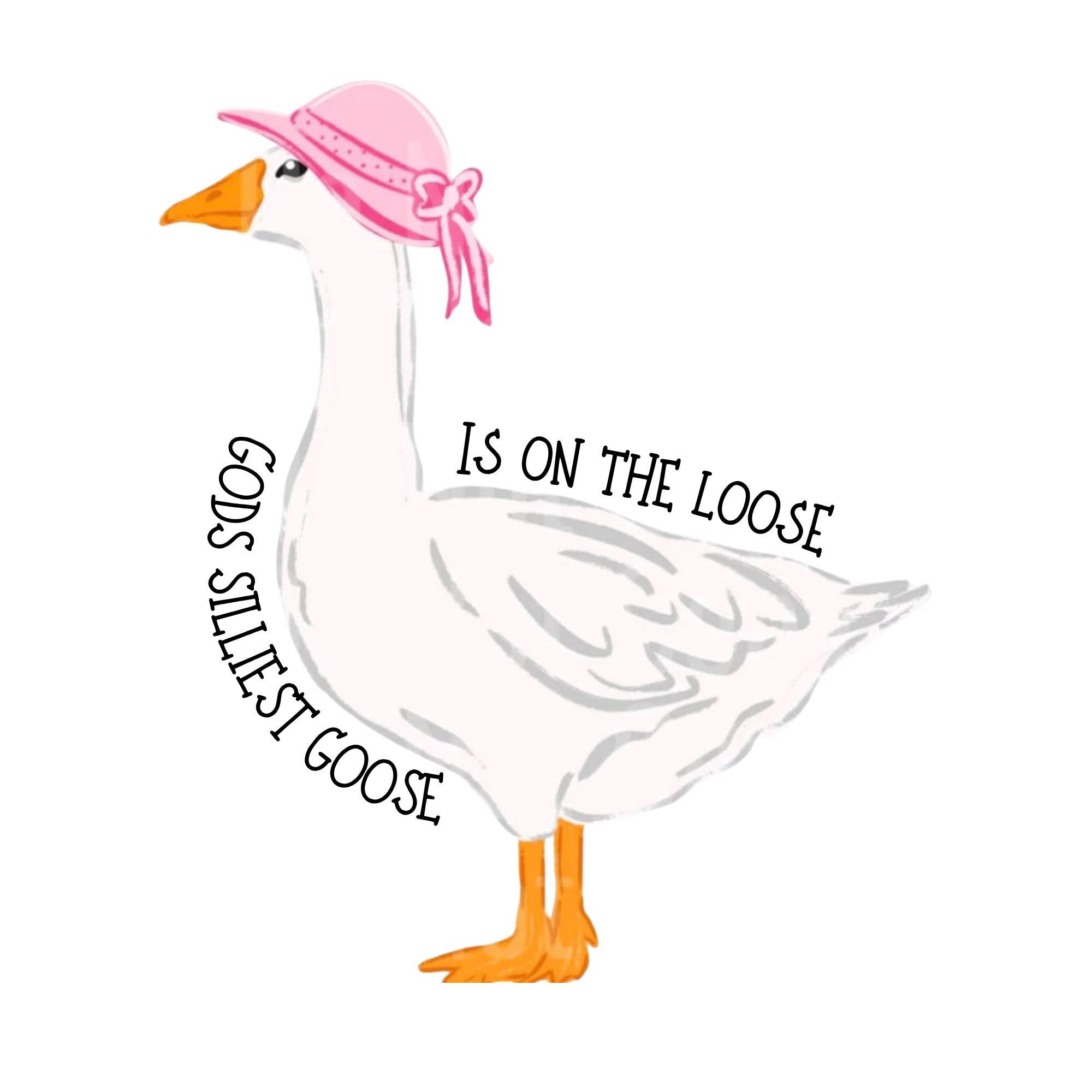 GODS SILLIEST GOOSE IS ON THE LOOSE: PINK HAT