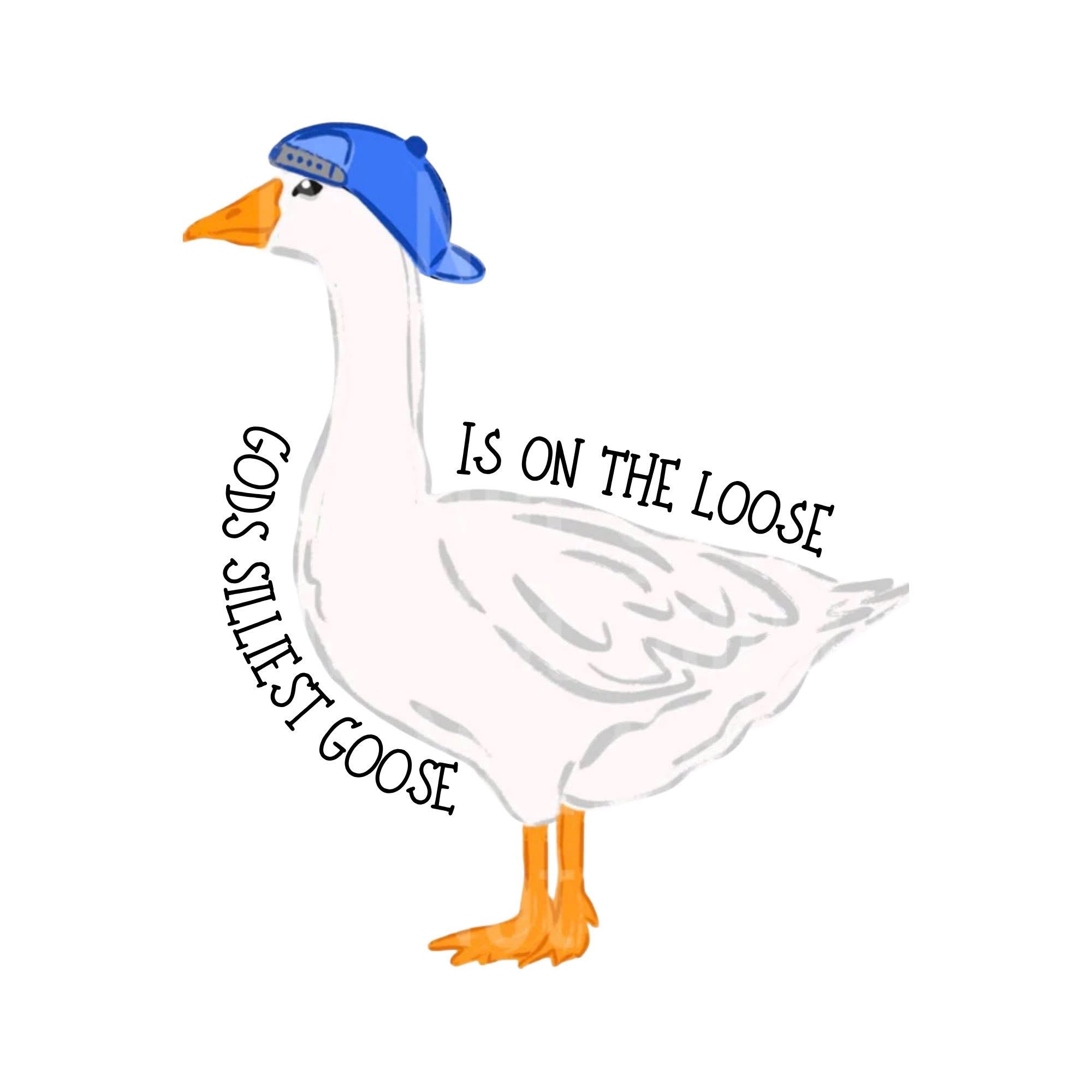 GODS SILLIEST GOOSE IS ON THE LOOSE: BLUE CAP