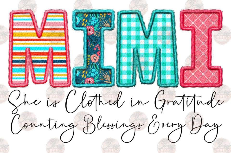 MIMI: FAUX APPLIQUE