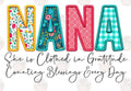 NANA: FAUX APPLIQUE
