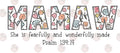 MAMAW PSALM 139:14- FLORAL
