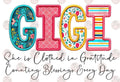 GIGI: FAUX APPLIQUE