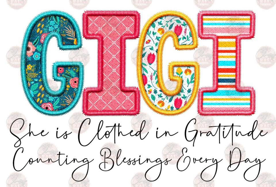 GIGI: FAUX APPLIQUE