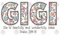 GIGI PSALM 139:14- FLORAL