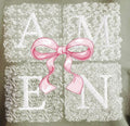 AMEN: LACE & PINK BOW