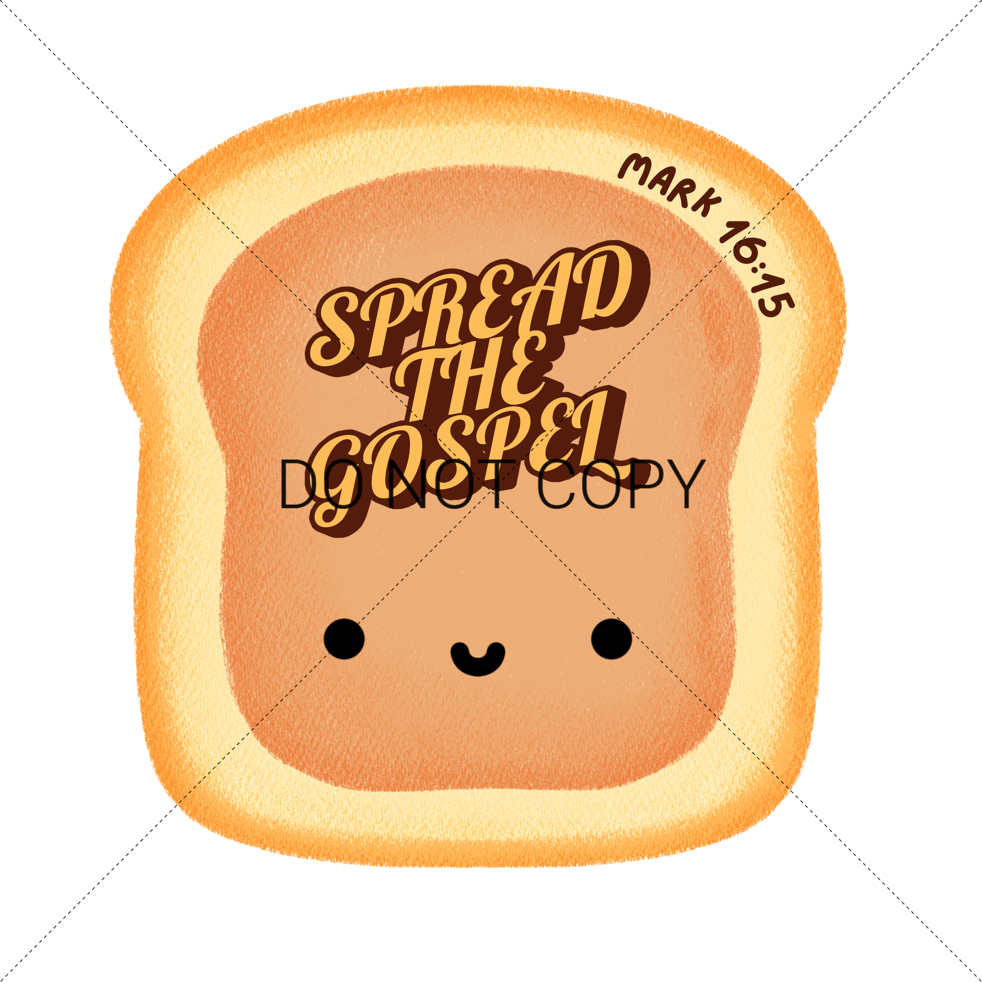 SPREAD THE GOSPEL MARK 16:15- FANCY FONT PB